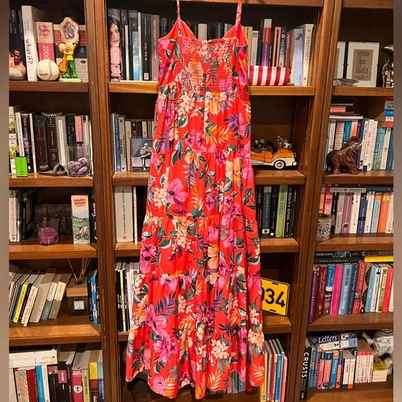 Eliza J Tiered Floral Print Maxi Dress NWOT - Picture 6 of 6